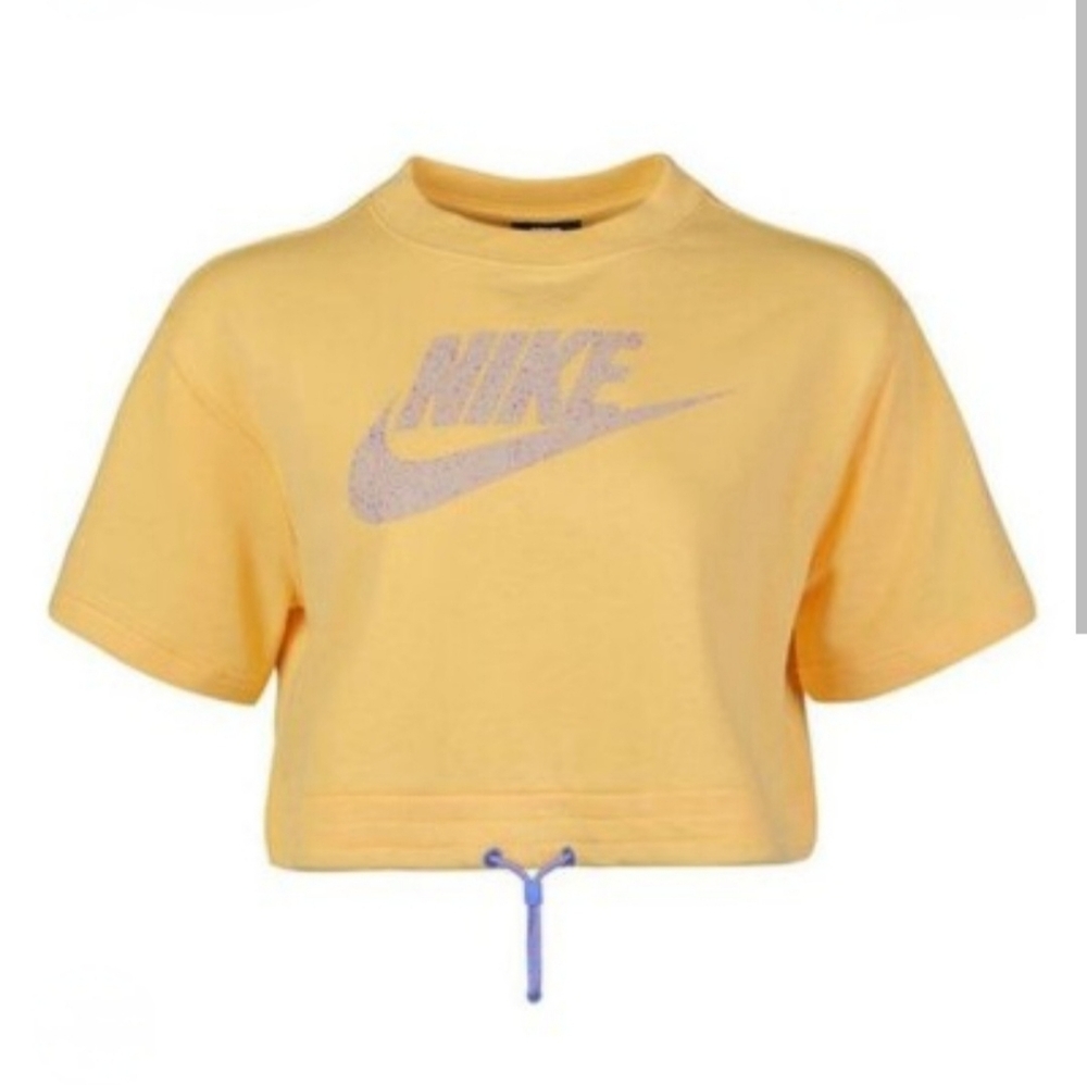 Nike Cropped Sweatshirt Top - Picture 1 of 11